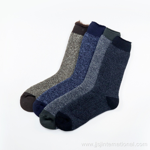 Custom lined fleece thickened men's socks